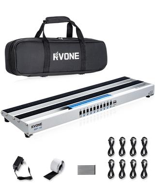 Guitar Pedalboard Power Supports Multiple Effects Compact 19x5 Inch Lightweight Aluminum Alloy Construction Ideal for Home Practice and Live