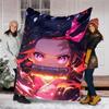 1pc nezouko6 Theme Blanket - Digital Print, Polyester, Cozy for All Seasons, Perfect for Outdoor, and Travel