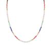 Minimalist Stainless Steel Geometric Pearl Necklace For Women Fashion Jewelry