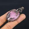 Pink Monalisa Pendant, 999 Copper Wire Wrapped Pendant Handmade Gemstone Jewelry, Gifts For Wife Brand New Pendant