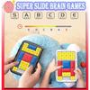 2pc Slide Block Brain Teaser Game Huarong Road Challenge Sliding Puzzles Logical Thinking Interactive Board Game Kid Party Gifts
