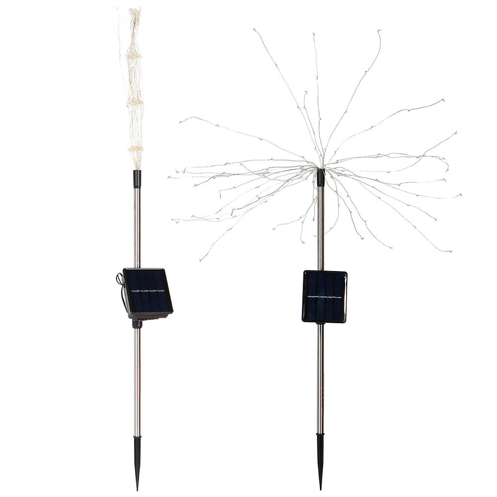 2Pcs Set Outdoor Solar Garden Decorative Lights Lawn Lights Holiday Lighting