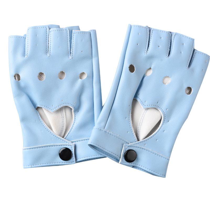 Women's Half-Finger Steel Pole Dance Gloves for Nightclub and Fashion Shows