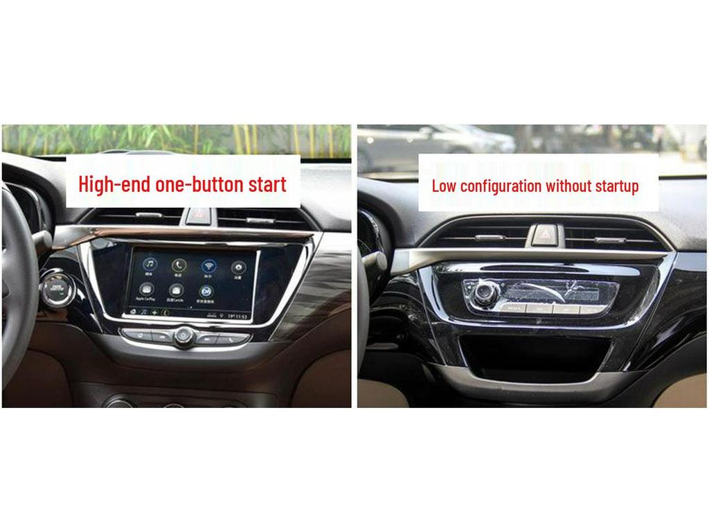 Carbon Fiber Gear Console Stickers for 18-19 Buick Excelle Interior