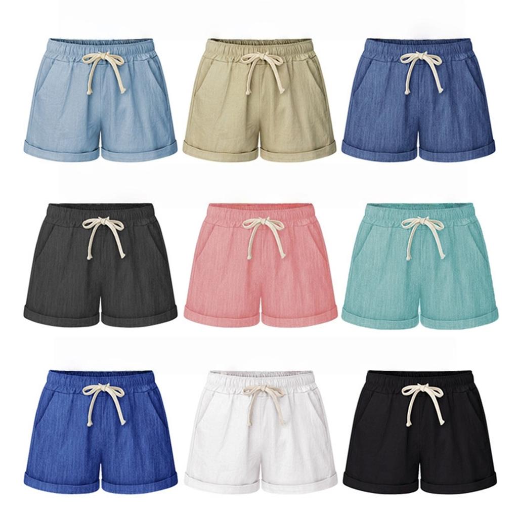  Tooxika Shorts Women Summer Pants Faux Denim Straight Pants Loose Large Size Pants Slim Thin Casual Women's Pants