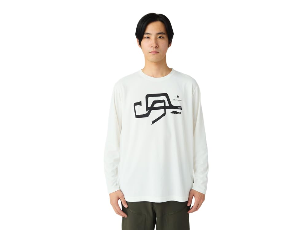 

Snow Peak SP Logo Graphic Long Sleeve Cut and Long Sleeve and Size M T-Shirt SPF-TS-25AU901, Sew, T-Shirt, Men s Women s, White,