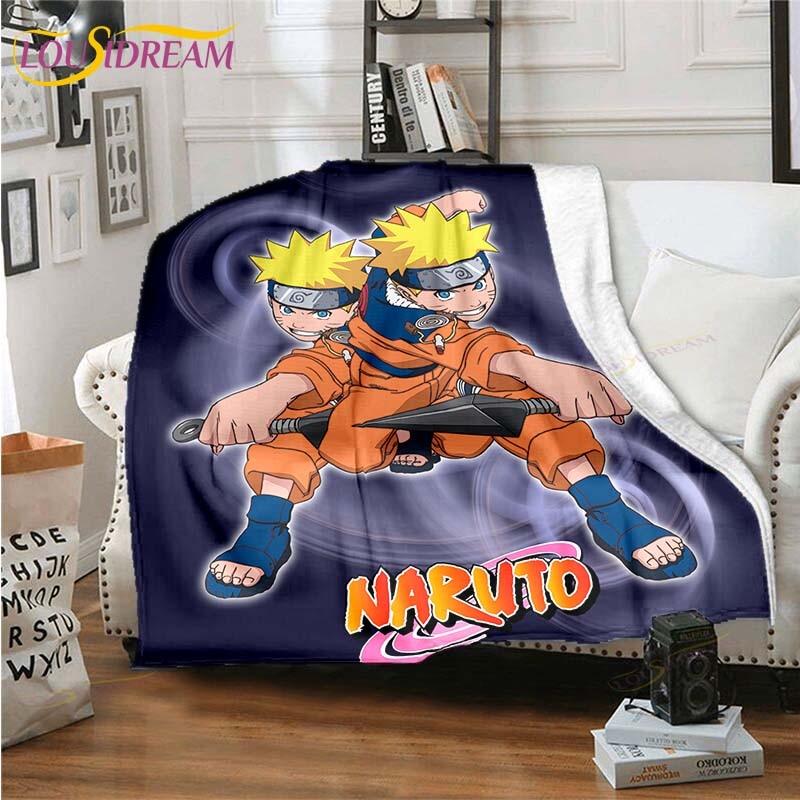 3D Printed Naruto Art Fleece Blanket for Beds Hiking Picnic Thick Quilt Fashionable Bedspread Fleece Throw Blanket