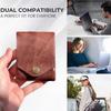Multifunctional Compact Wallet,Premium Leather Slim Money Clip for Men