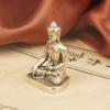 Brass Medicine Desktop Ornament Copper Sculpture Religious Worship God Statue Craft Pocket Buddha Old Coppe