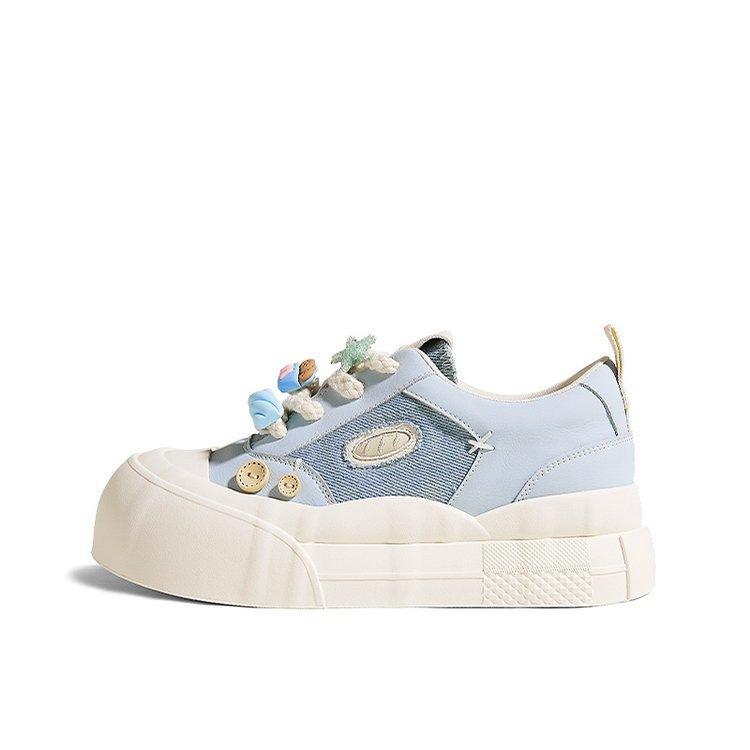 

Japanese cute little white shoes women s 2025 spring new board shoes show height, breathable and versatile platform casual sports shoes 40