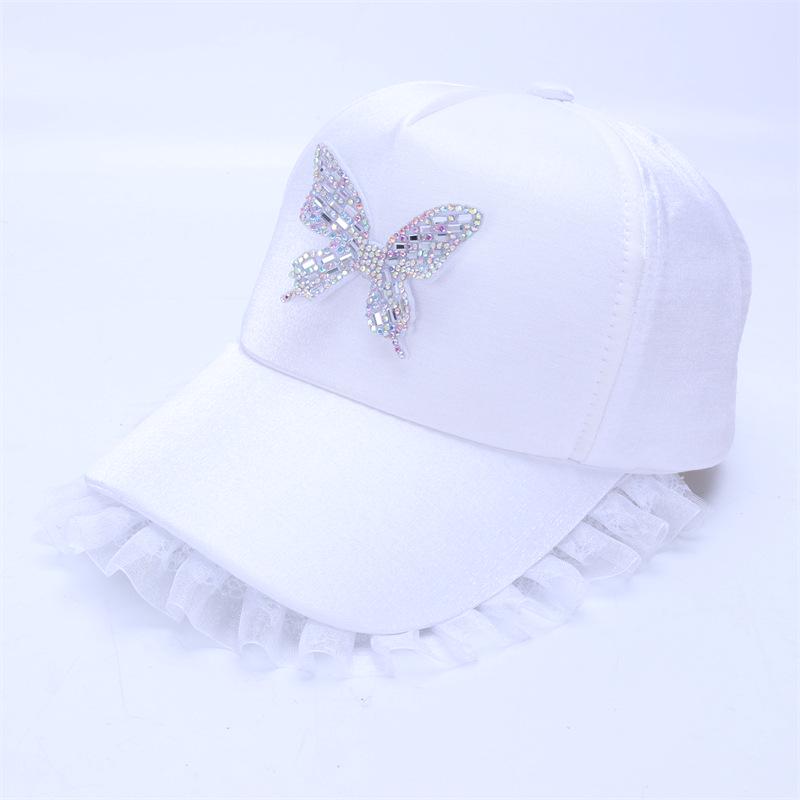 Girls' Spring and Summer Princess Sun Protection Cat Baseball Cap