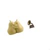 Hugging Pear Book Stand Ceramic Bookend Fine Workmanship Bookshelf Ornament Collectible Sculpture