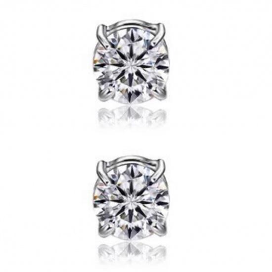 Zircon Magnetic Ear Clips Non Piercing Earrings for Women Men Fashion Jewelry