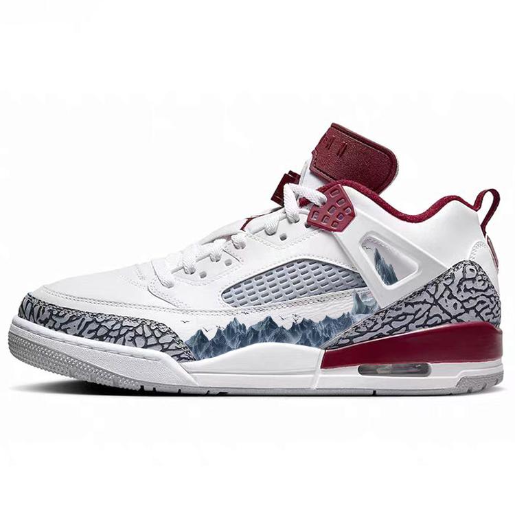 Jordan Spizike Vintage Basketball Shoes Men s Low top Red/White FQ1759-106(Team56-) 40