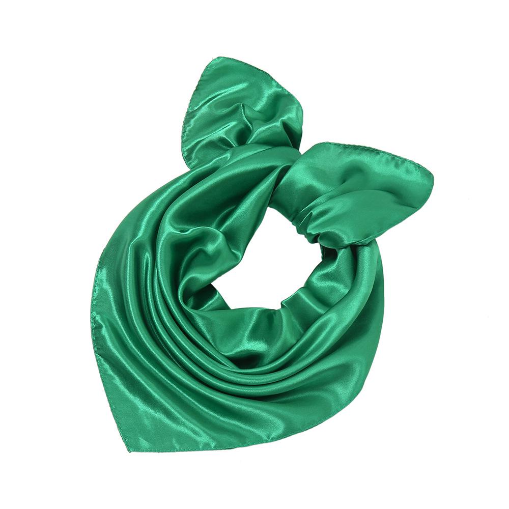 Children's Candy Color Satin Scarf - Solid Color Imitation Silk for Performances