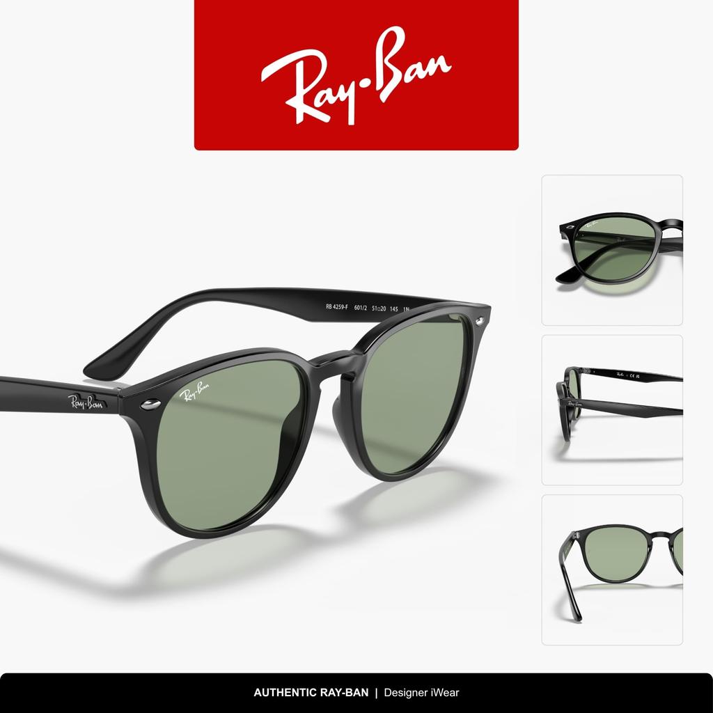 lens width 0RB4259F Ray-Ban sunglasses, unisex, frame/black, lens/light green, 50mm,