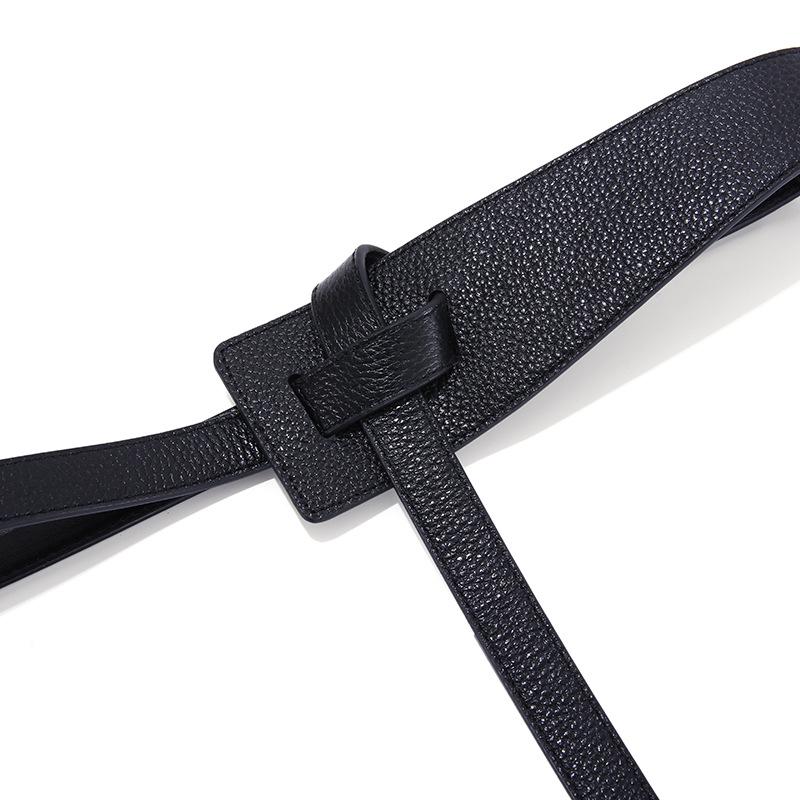 Women's Genuine Leather Wide Waist Belt - Trendy Suit Jacket & Sweater Cincher