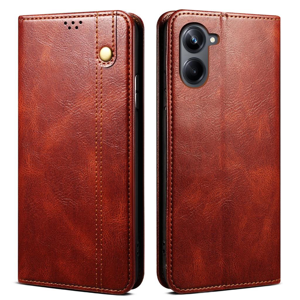 For Samsung Galaxy A06 4G Case Crazy Horse Texture Waxy Leather Wallet Stand Cover