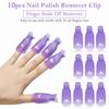 Gel Nail Polish Remover Clips Kit With 20 Pieces Reusable Finger And Toenail Acrylic Wraps For Home DIY  Salon