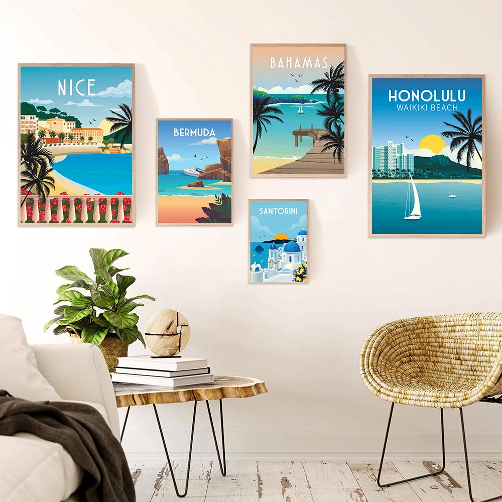 Animal Mâle Lion Et Lionne Doré Affiches Mur Art Toile Peinture Pour