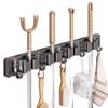 ZNMW No-Drill Wall Mounted Mop & Broom Holder