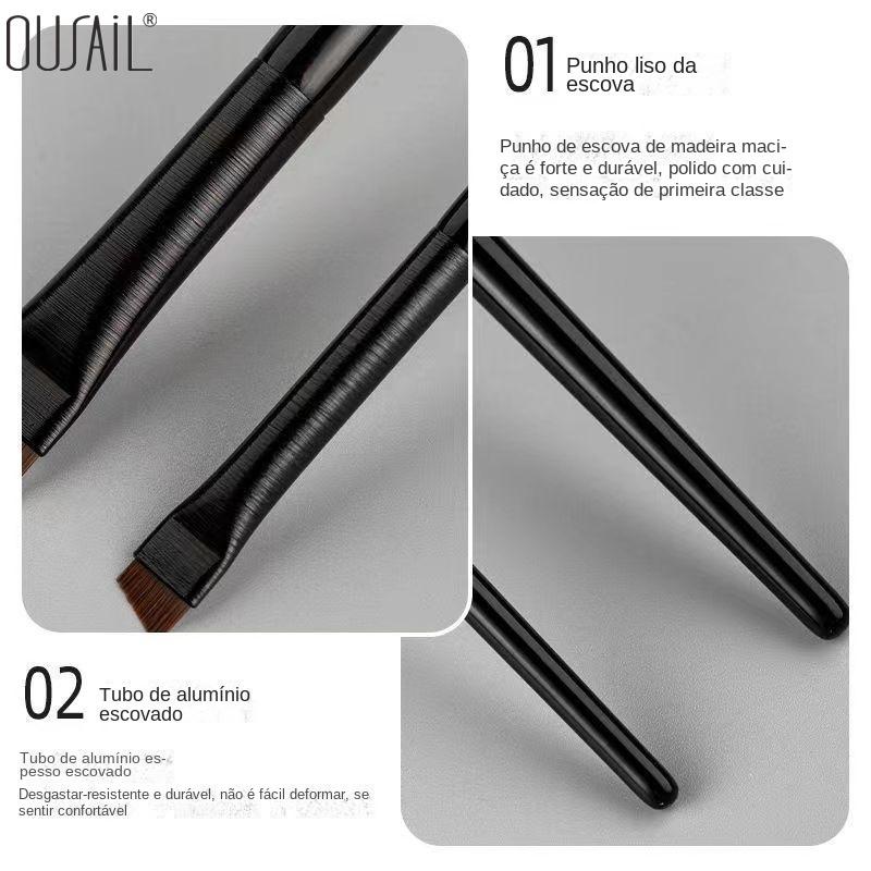 Pinceau fard à paupières Pinceaux de maquillage pour les yeux Pinceau ombre à paupières Pinceau cosmétique biseauté pour ombre