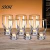 Verres à boire classiques incurvés Mini verre snifter avec base lestée ergonomique, Verres de dégustation transparents, Verres élégants pour fête, Confortable