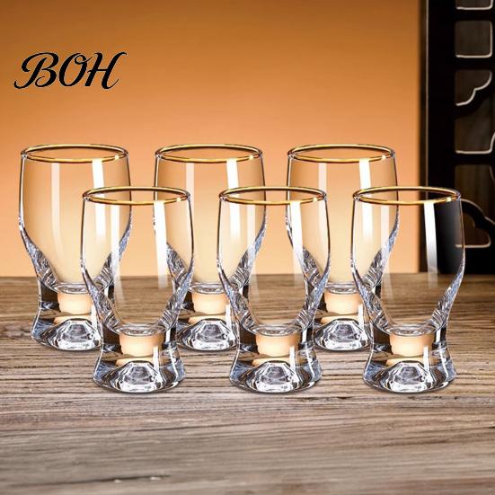 Verres à boire classiques incurvés Mini verre snifter avec base lestée ergonomique, Verres de dégustation transparents, Verres élégants pour fête, Confortable