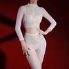Xiyue Oil Shiny Sexy Split Onesie Ultra-Thin Silky Mood Tight Women'S Stockings Top Full-Body Pantyhose