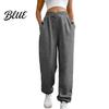 Women Sweatpants High Waisted Loose Fit Sport Pants with Casual Trousers Pockets Crossover Joggers Athletic Comfy Workout Breathable