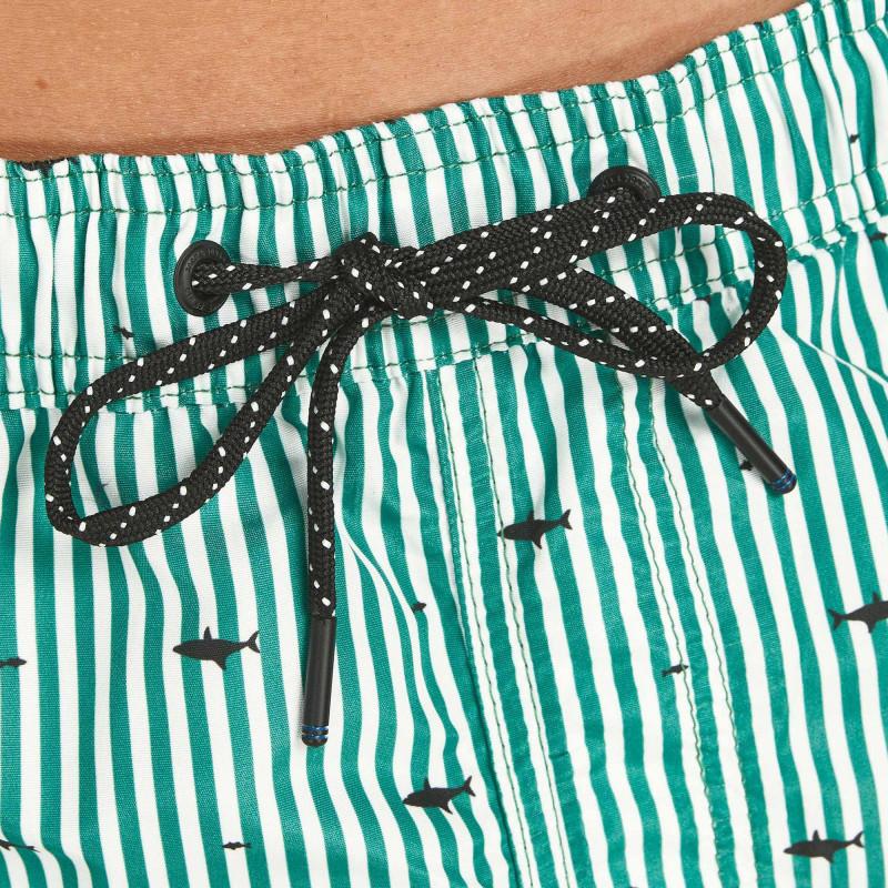 

Мужские классические плавки-шорты прямого кроя в полоску и с принтом акулы JACK & JONES