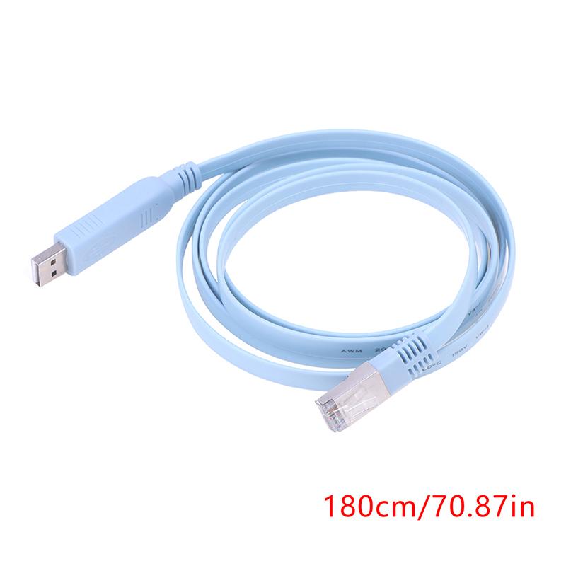For Routers USB To RJ45 Console Adapter Cable 1.8M USB To RS232 Serial To RJ45 CAT5 Cord