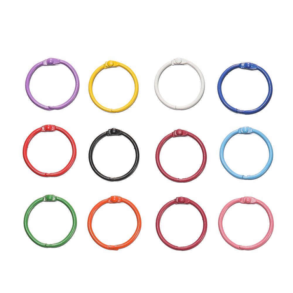5pcs/lot 30mm KeyRing Colorful Open Ring Buckle Lobster Clasp Keychain Connector Clasps For DIY Jewelry Making Supplies