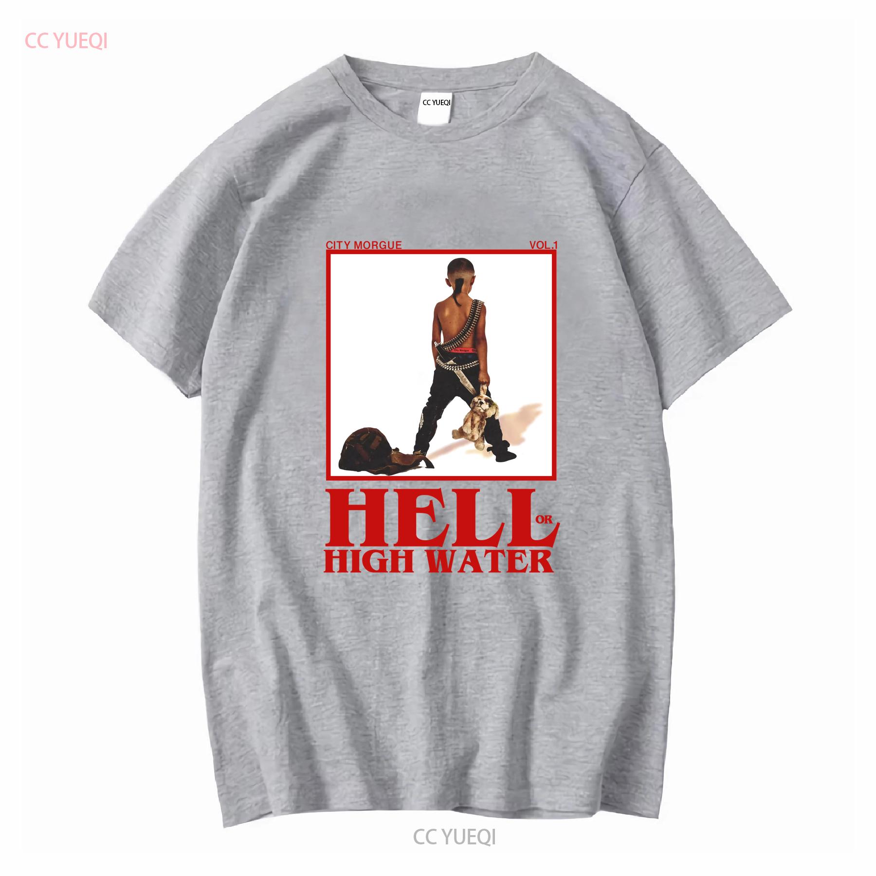ZillaKami SosMula CITY MORGUE HELL OR HIGH WATER Черная Футболка Все Размеры S 4XL с длинным рукавом винтажная Стирка Мода Слегка S