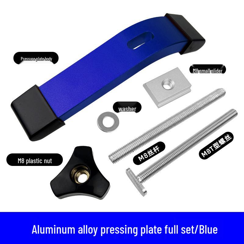 Aluminum Alloy M8 T-Slot Handle Pressure Plate Block Slider Accessories