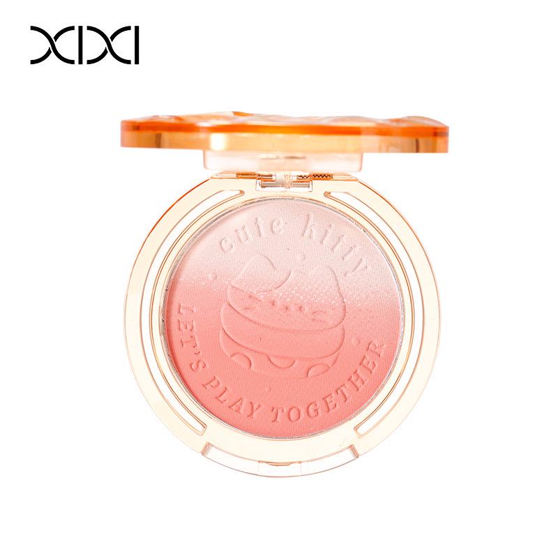 Xixi Cat Fun Gradient Blush & Contour Palette: Natural Nude Highlight & Shade All-in-One