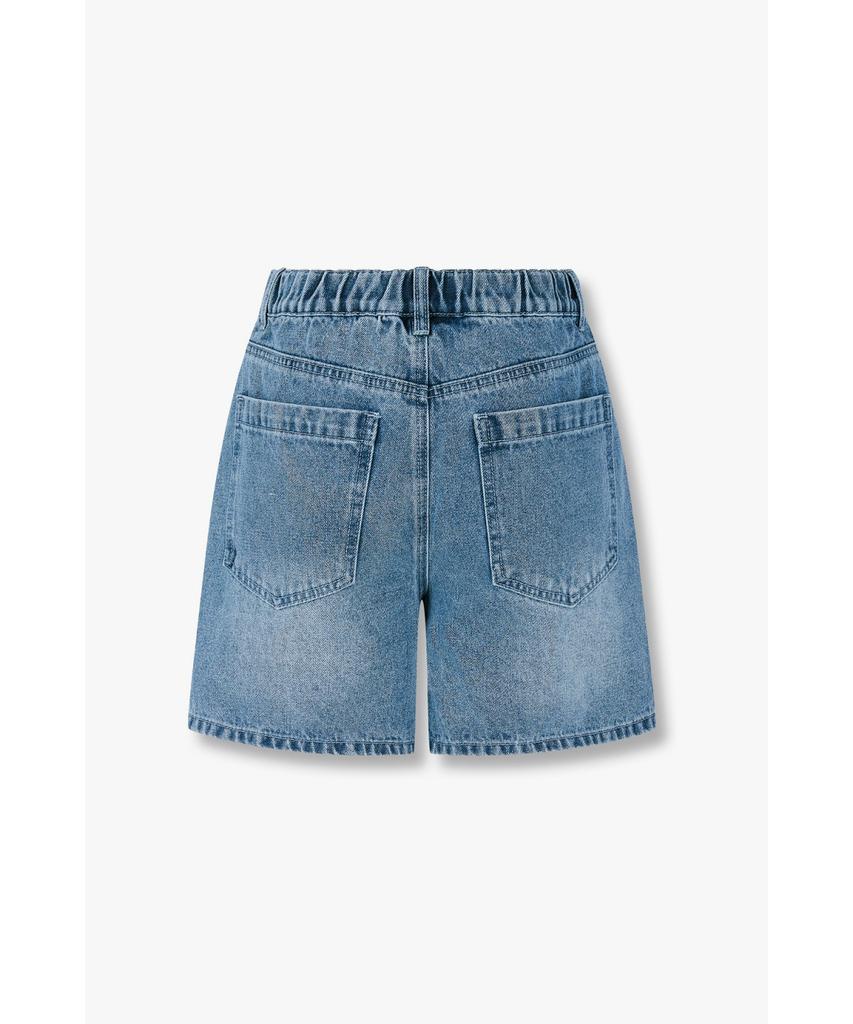 Bobeu Vintage Washed Denim Shorts_Blue 7156255004
