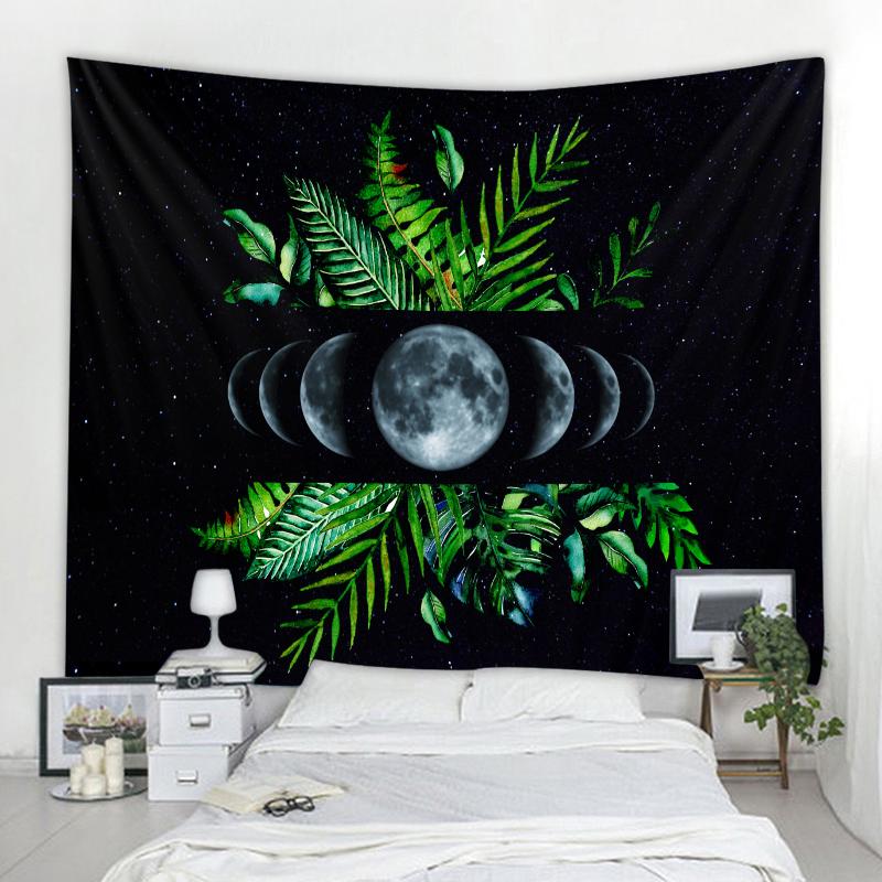 

Мечта, звездное небо, лебедь, гобелен, ночь, фаза луны, гобелен, морской закат, гобелен, Таро, гадание, настенный гобелен, украшение для комнаты 100X75CM