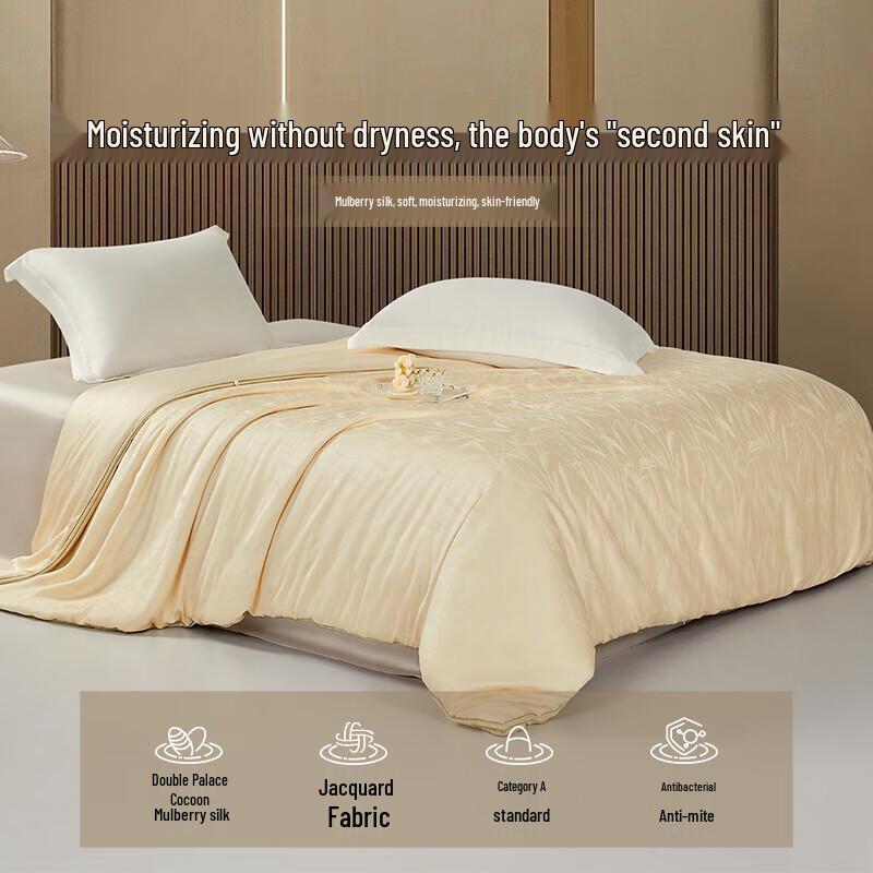 Beyond Antibacterial Tussah Silk Jacquard Quilt