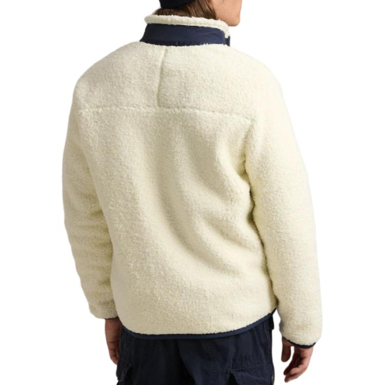 Polo Ralph Lauren Sametový kabát Pánský Krémově bílý 710951701-001