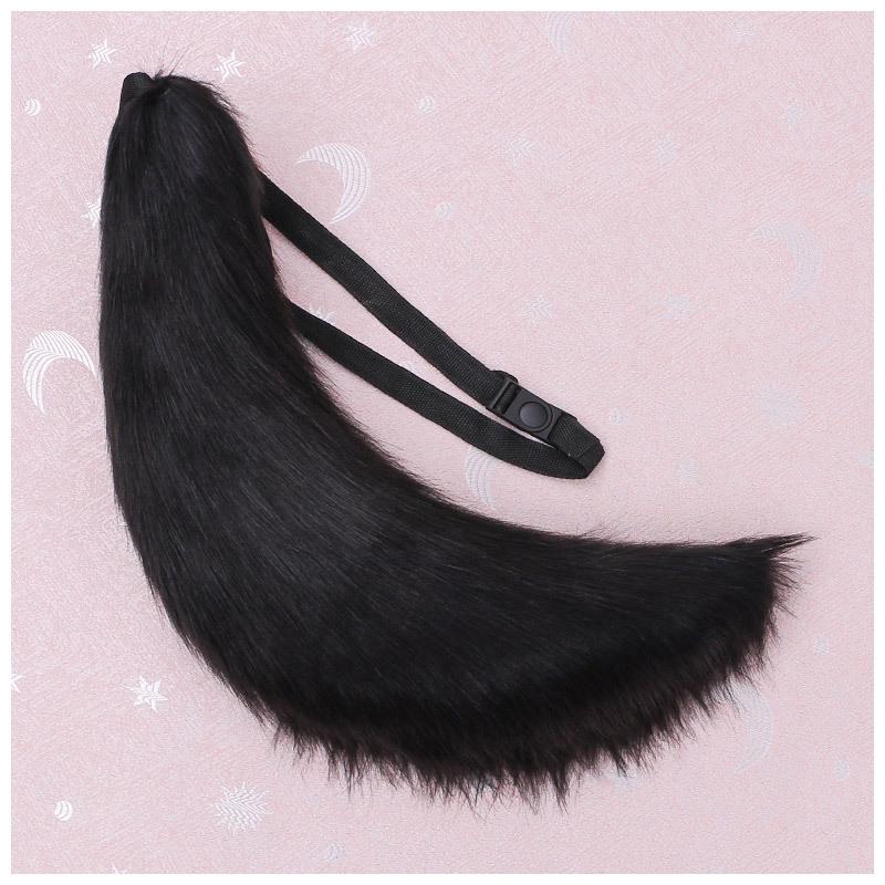 Adjustable Belt Fox Tail Cat Fur Furry 70cm Anime Fox Tail Cosplay Prop Carnival Party Xmas Anime Accessories Halloween Costume