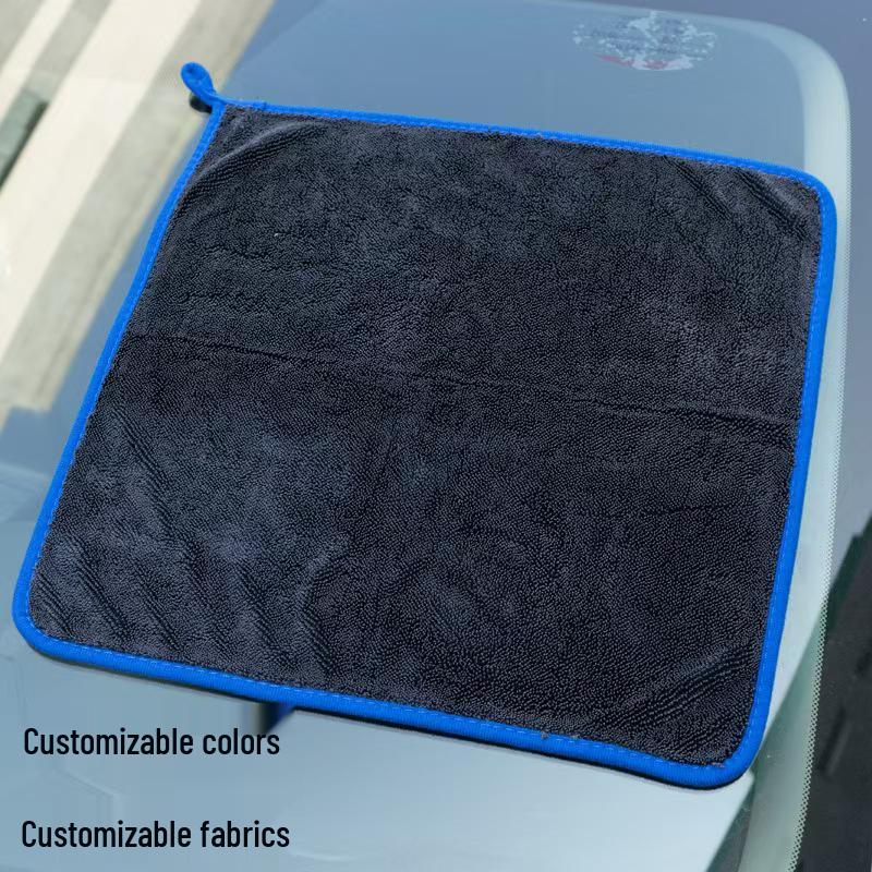 Dual-Layer Absorbent Car Wash Towel - Thick, Double-Sided Pigtail Design