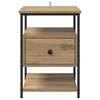 Artisan Oak Nightstand 40 X 42 X 56 Cm Engineered Wood