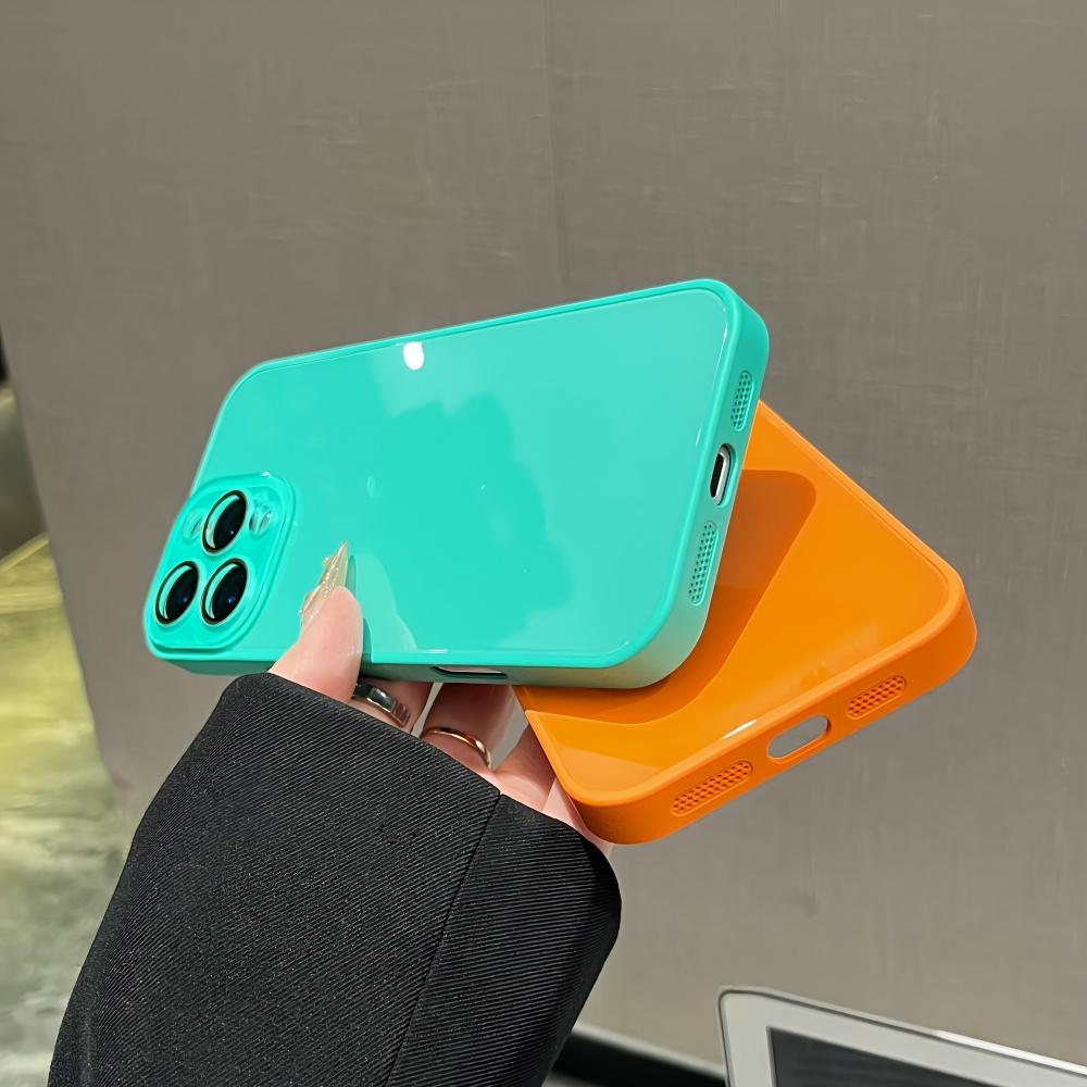 Luxury Large Window Crystal Lens Protection Phone Case For iPhone 17 16 15 14 13 12 11 Pro Max Tempered Glass Armor Shell Cover