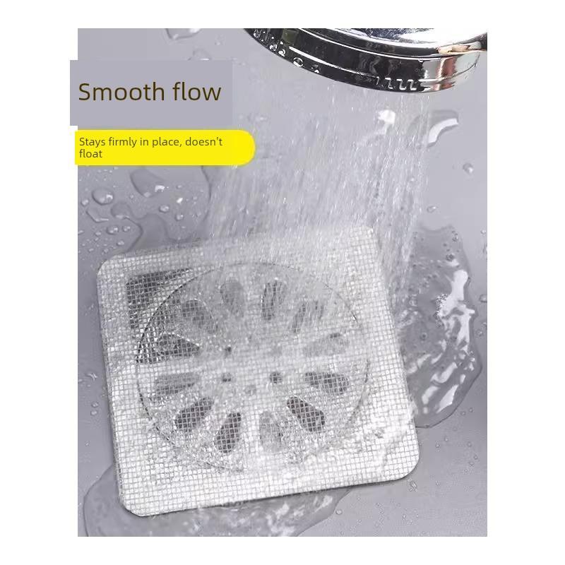 Bathroom Floor Drain Hair Filter Screen, Bathroom Sewer Filter, Anti-Odor, Anti-Hair, Anti-Insect Drain Sticker
