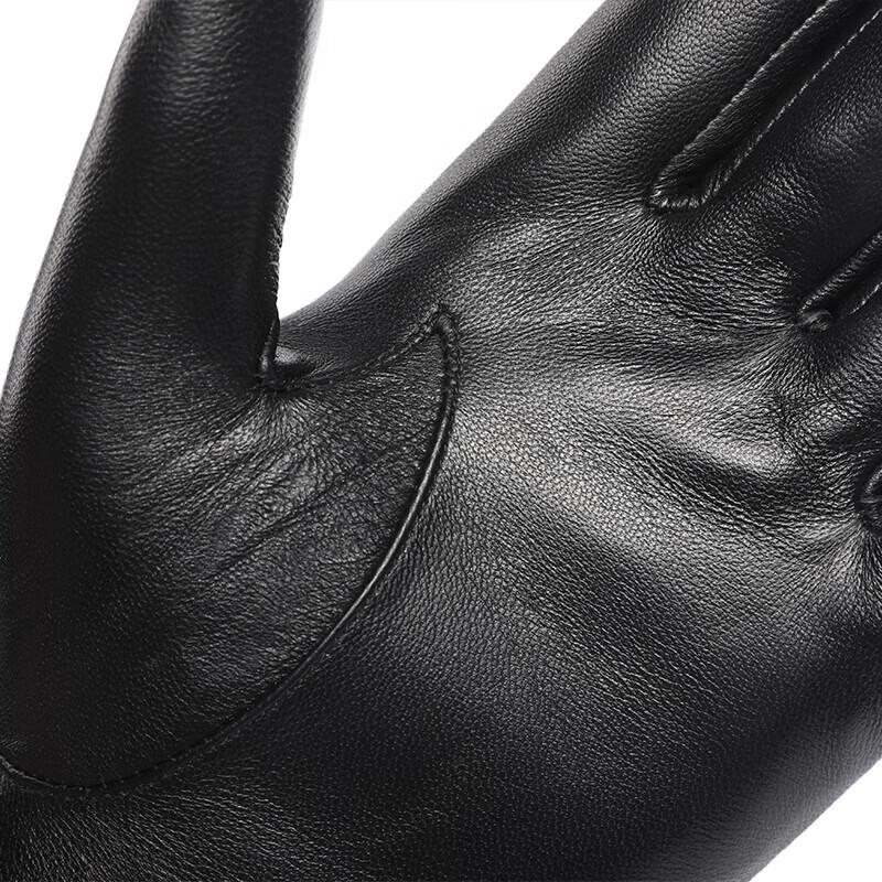 Hengyuanxiang Genuine Leather Warm Gloves