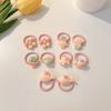 Pack of 10 Cartoon Hair Ties with Fruit/Flower Theme Designs for Little Girl and Children Sprinig Hair Styling Hairband