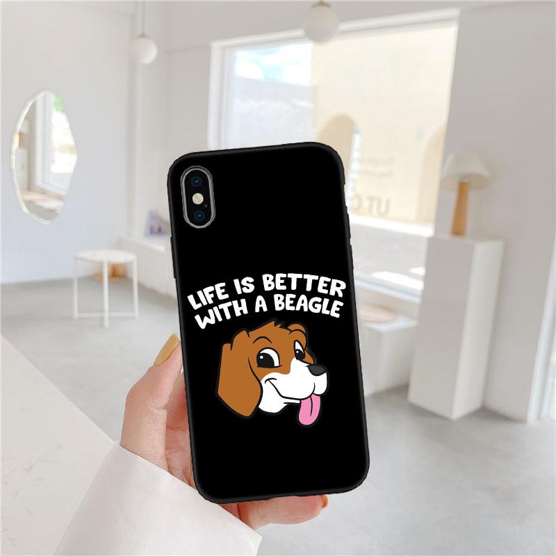 LO14 Beagle Dog Soft Shell Phone Case for Redmi Note 10 11 12 Pro Max 10S 10C 10T 11A 11S 12S 12C