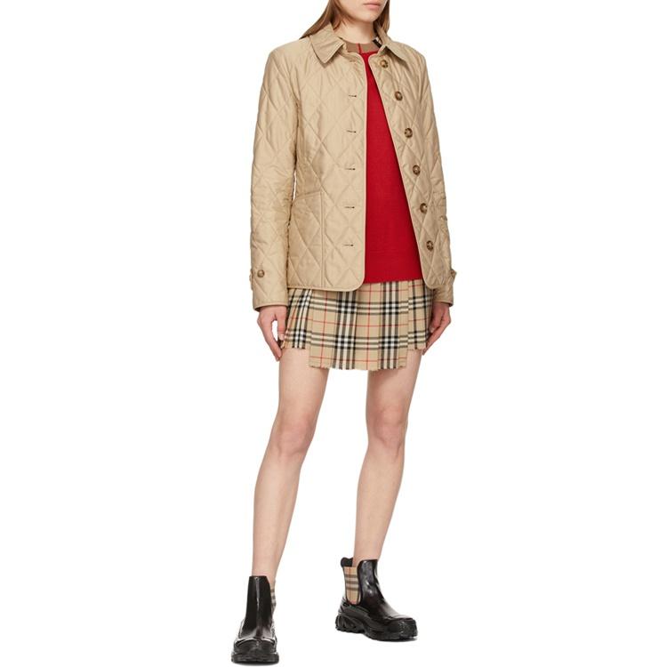 Burberry Puffer Jacket Women's Khaki 80233211
