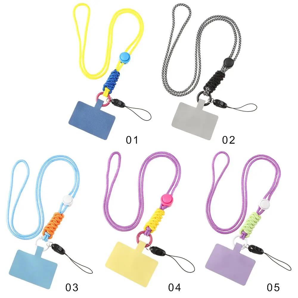 Abnehmbare Hülle Riemen Schlüsselanhänger Kette Crossbody Handy Sicherheitsleine Patch Handy Lanyard Hängeschnur am Hals Nylonband
